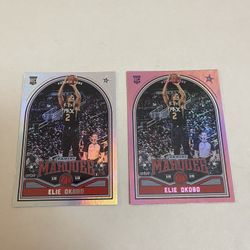 Lot of 2 2018/19 Panini Marquee Elie Okobo Standard & Pink Rookie Cards