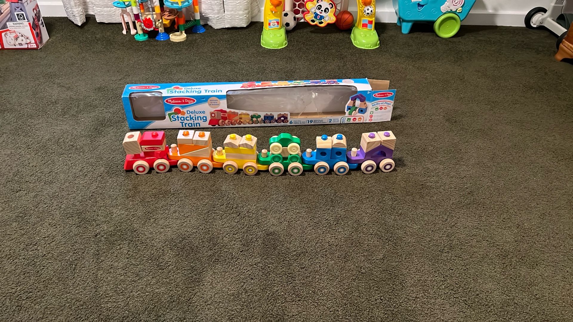 Melissa And Doug Deluxe Stacking Train