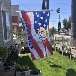 USA Rams Flag Size 3ftx5ft 
