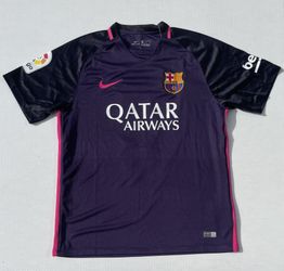 2016/17 FC Barcelona Neymar Jr Purple Away Jersey Size Men’s Large