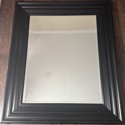 Black wooden mirror 