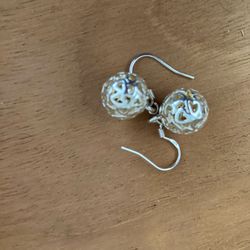 Silver earrings