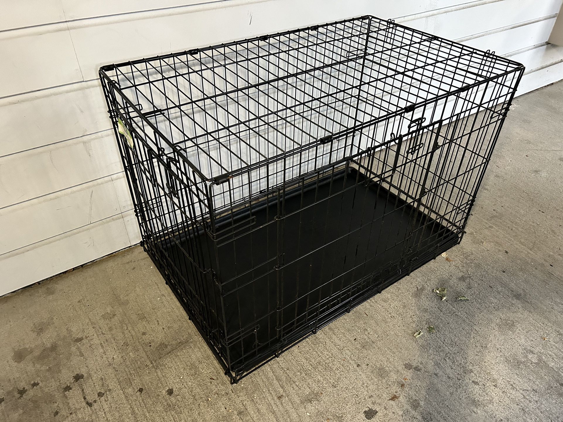 Top Paw 36” Double-Door Folding Dog Crate