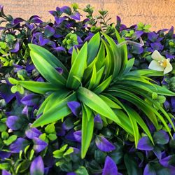 6PCS VIRELLA Artificial Greenery Wall Panel 20” x 20” – UV Resistant Decorative Hedge Panel