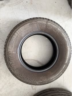 One Used Firestone Transforce Tire For Sale. LT225/75R16/10
