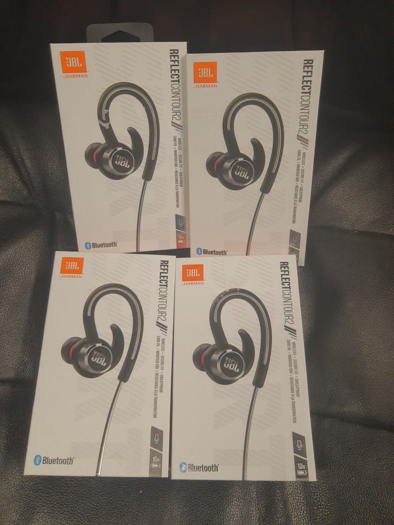 New JBL Reflect Contour 2 Wireless In-Ear Headphones - Black