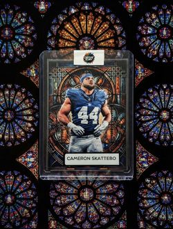 Cameron Skattebo Custom Blast Football Card
