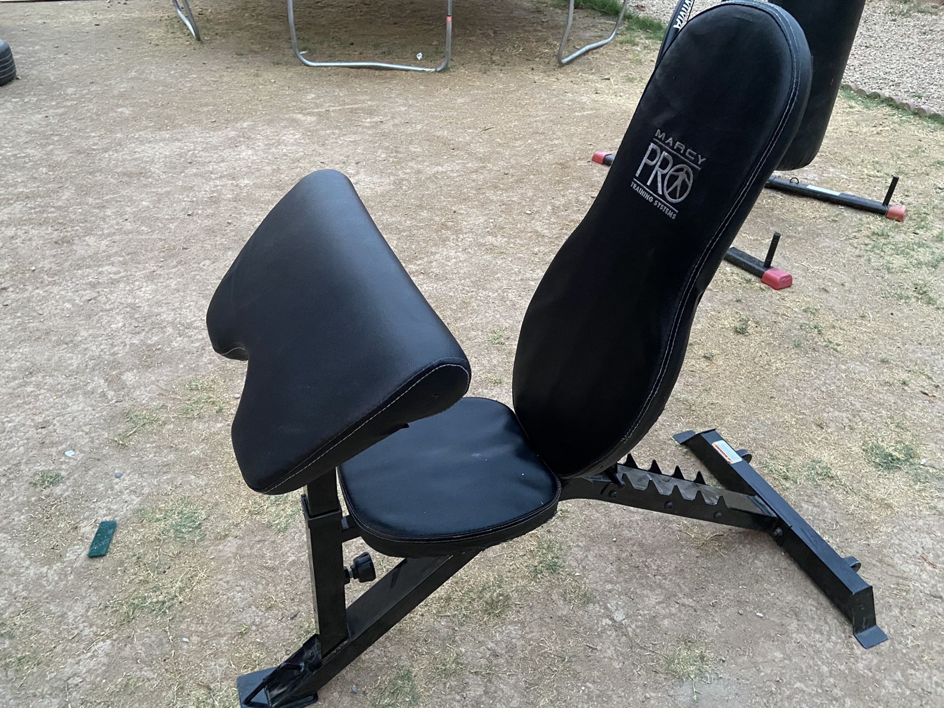 Marcy Pro 6 Position Adjustable Weight Bench w/ Preacher Curl