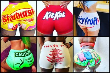 Women's Sexy Premium Breathable Snack Booty Short's .Super Stretchy  High Quality