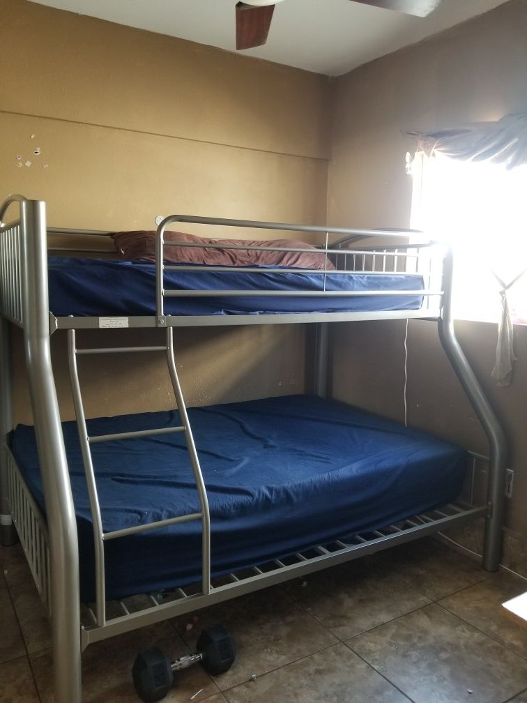 Bunk beds one twin one full great condition comes with mattresses
