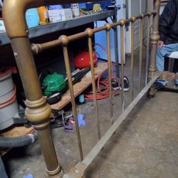 Antique Bed Frame Brass