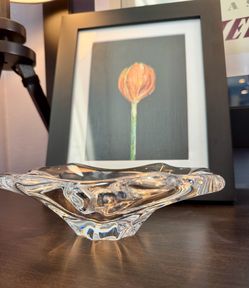 Baccarat French Crystal Freeform Dish (Vintage)