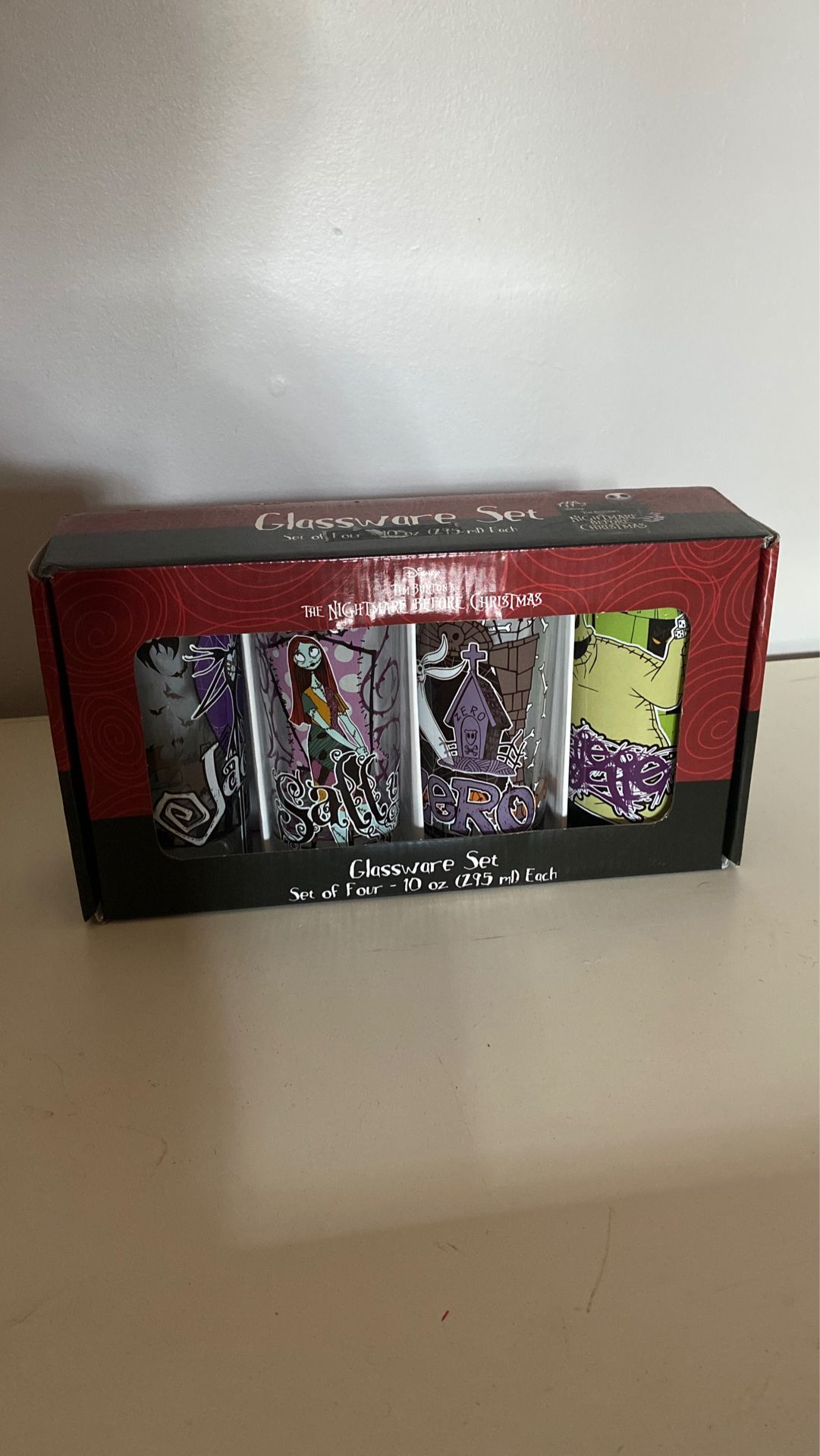 Nightmare before Christmas glassware set