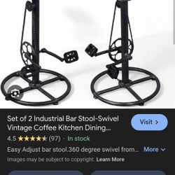 Two Bike Barstools New
