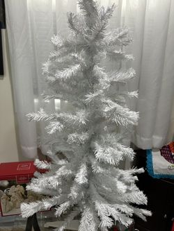 White Christmas Tree Various Christmas Items