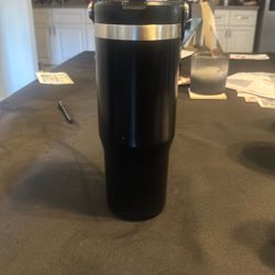 20oz Flip Straw All Black Stanley Tumblr