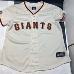 Vintage San Francisco Giants Baseball Jersey Size Youth Large Engineered For MLB
