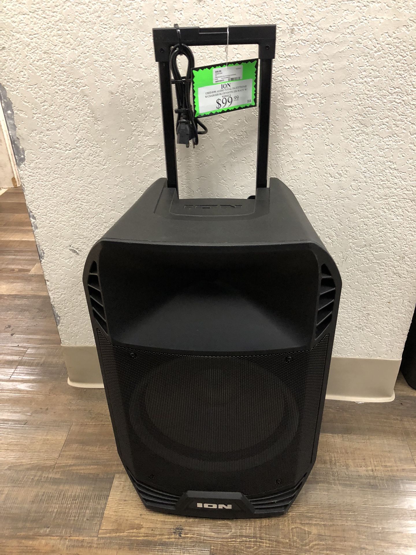 96091 Used Ion Audio Total PA Extreme W/Charger Bluetooth 320-Watt W/Wheels 589521