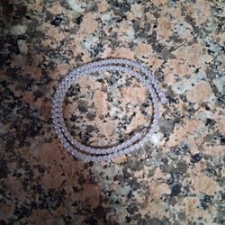 Zirconia 3m White Gold Tennis Chain