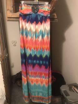 Long tie dye sundress