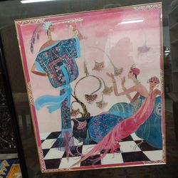 Ode To Erte Signed Original Art