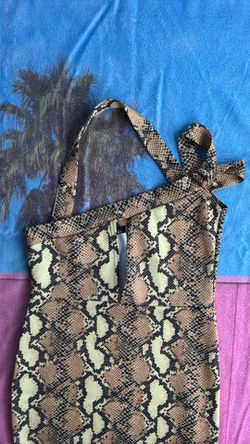 Boohoo Snakeskin Mini Dress