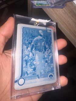 Pete crow Armstrong Topps 1/1 printing plate