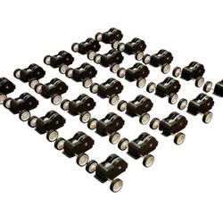 25pcs 3cm 1.18 in Motor gear box for toy car gearbox backpush front drive & 22pcs Front wheel for toy car