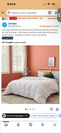 White Full Size Comforter