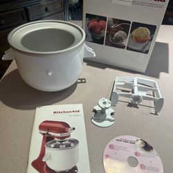 Kitchen Aid Ice Cream Maker Stand Mixer Attachment