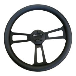 18" Big Rig BLACK Steering Wheel Volvo Kenworth Peterbilt Volvo