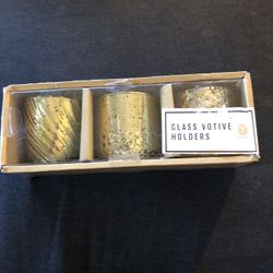 Gold Glass Votives 