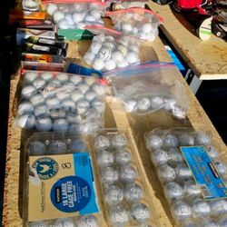 Callaway, Srixon, Nike, Taylormade, Titleist, Bridgestone, Vice, plus more.   50 Good Golf Balls for $21 or 100 balls  for $40.