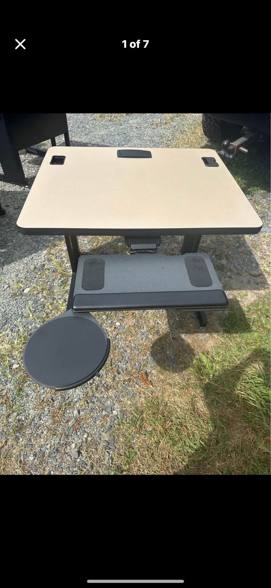 3 College School Desks With Plugins