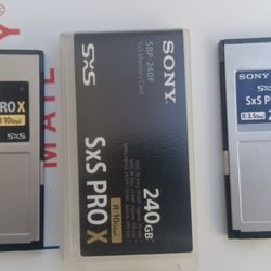 Sony SBP-240F or SBP-256E SxS Cards