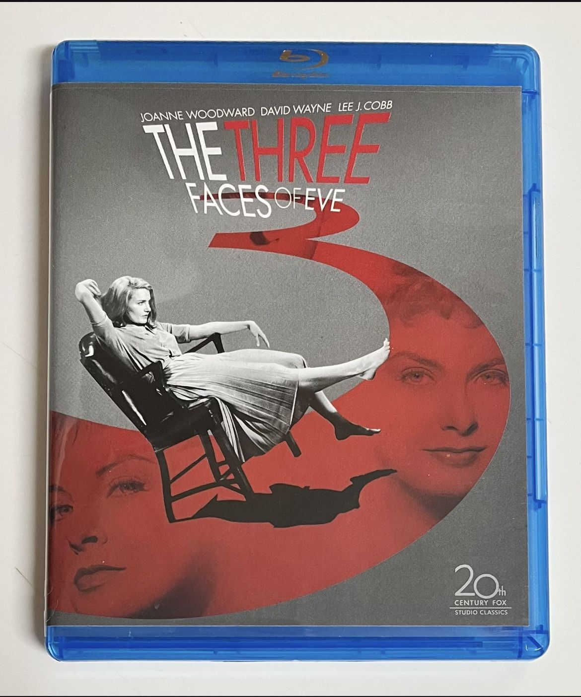 THE THREE FACES OF EVE (2013 Blu-Ray Disc) Joanne Woodward, David Wayne, Lee J Cobb, 1957 Classic Black & White Movie *Like New, Watched Once*