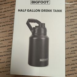Bogfoot Half Gallon Extra Large Drink Tank New In Box Sealed 