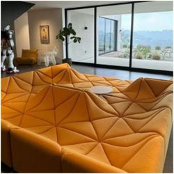 BRAND NEW DUNE SOFA COUCH SET SIZE 12X12X12X12FT  VELVET ATOMIA COLOR FABRIC, CUSTOM MADE AVAILABLE 