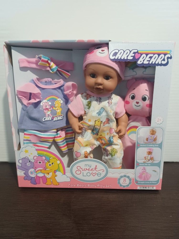 My Sweet Love Care Bear Babydoll Playset New 