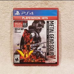 METAL GEAR SOLID V THE DEFINITIVE EXPERIENCE PLAYSTATION HITS (2015 PS4) STEALTH SHOOTER ESPIONAGE