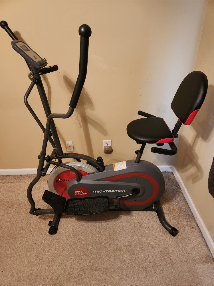 BODY POWER 3-in-1 Home Gym Trio Trainer Bike BRT5088
