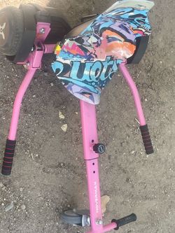 Hovermax Hoverboard Kart Attachment Pink with hoverboard