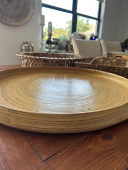 Set of 2 Beautiful Round & Giant Trays - Bandejas Gigantes