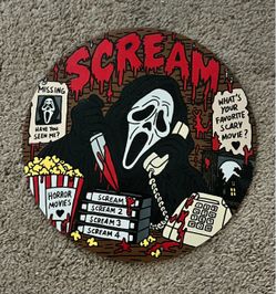 Scream Ghostface Circle  Sign