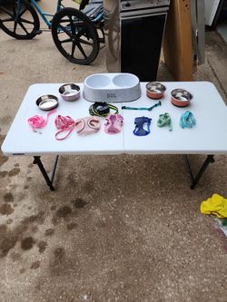 Small Dog leashes, Collars, Vests, Bowls, Shock