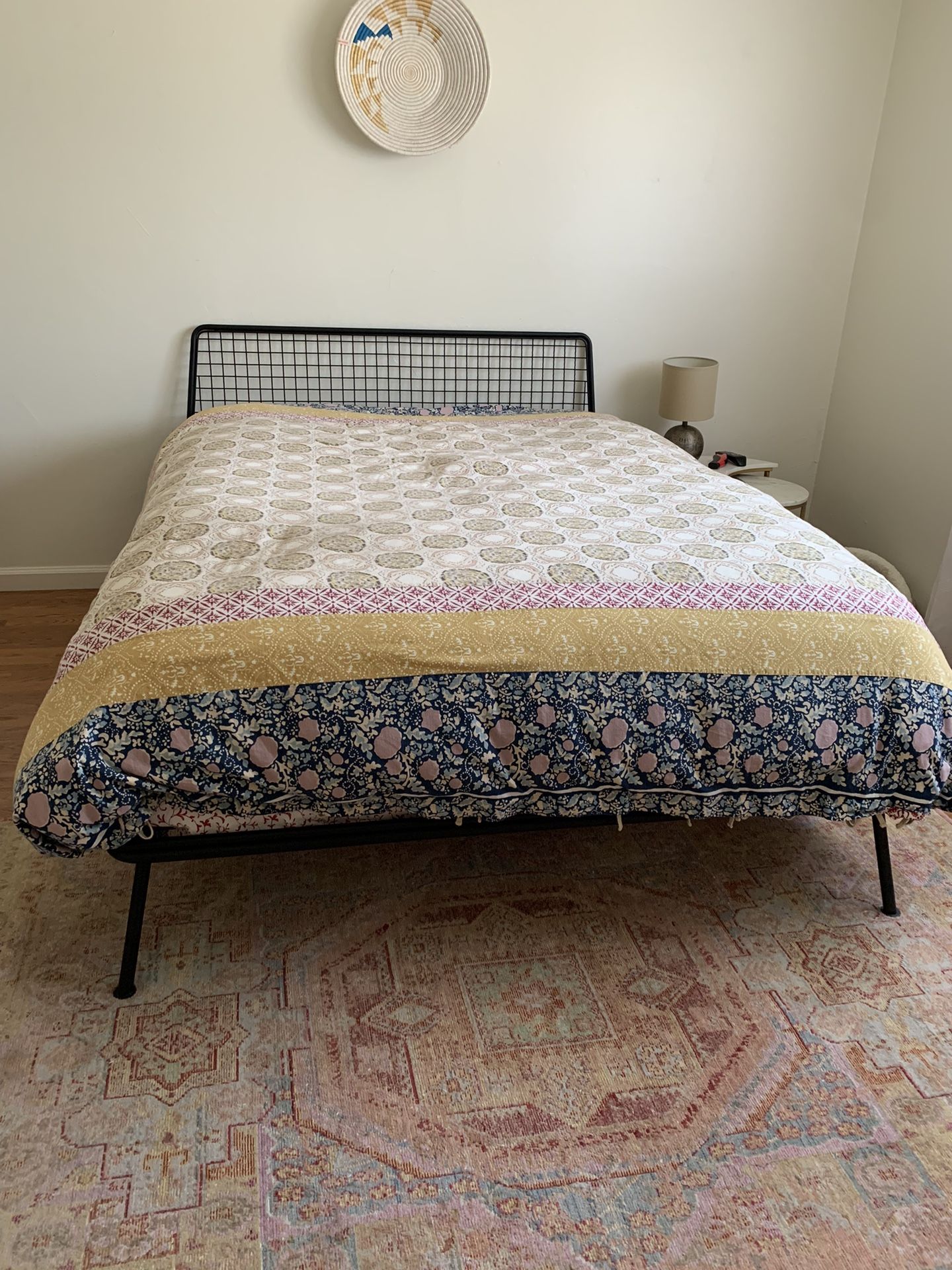 CB2 Niander Mesh Headboard and Platform Bed Queen (design collaboration w/GQ)
