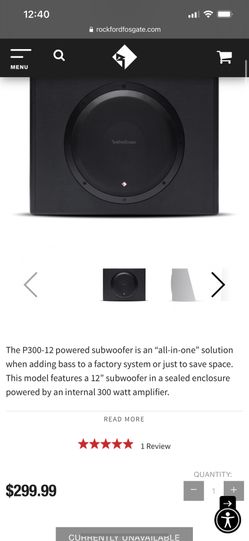 12 Inch Sub Built In AMP For Sale 6 Months Old