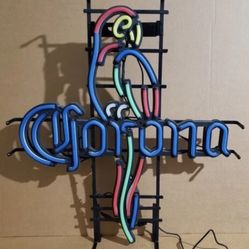 Corona Beer Parrot 26"x24" Vivid LED Neon Sign Light Lamp Decor