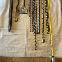 Juego De Brocas Para Concreto Y Cinceles Para Martillo, en Diferentes Tamaños