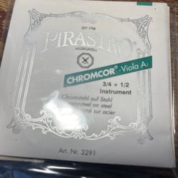 Pirastro Chromcor 3/4-1/2 Viola String Set New